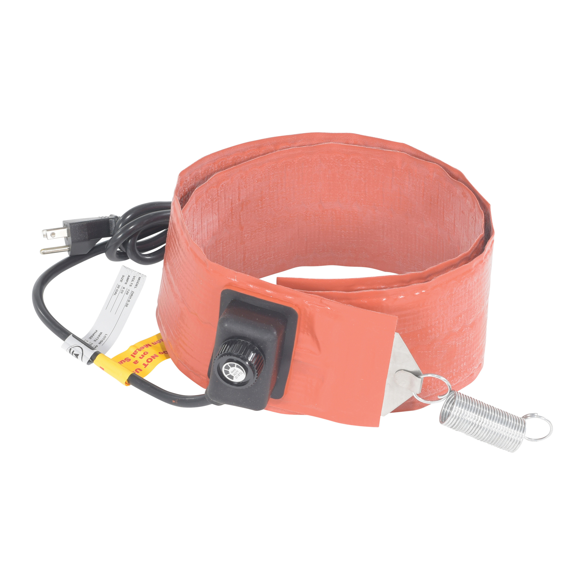 Vestil Steel Drum Heater - Fits 30-Gallon Drums, 18.5in. dia., Rubber, Red, Model# DRH-S-30